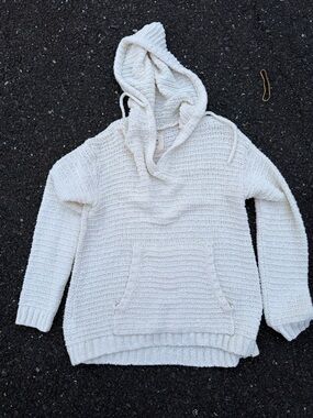 Rip Curl Cream Hooded Knit Sweater